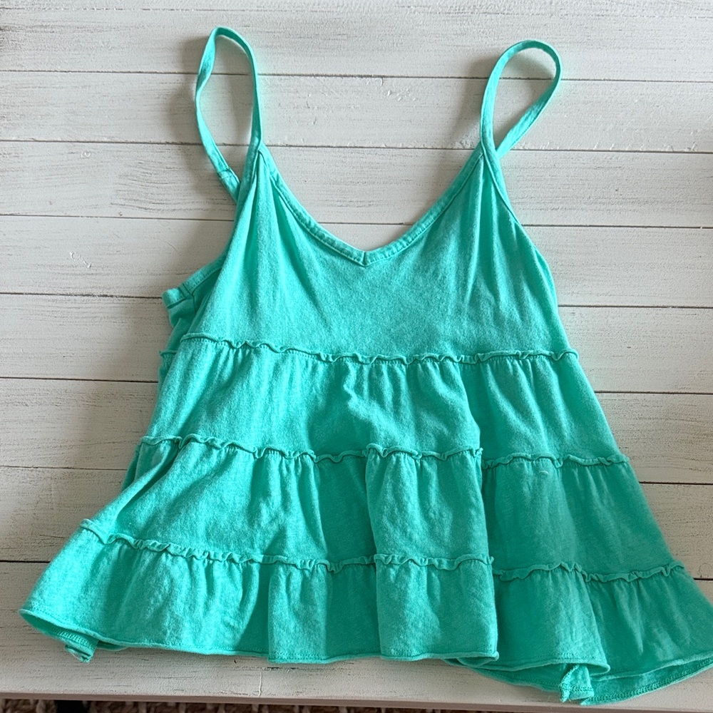 American Eagle Outfitters Aqua Camisole